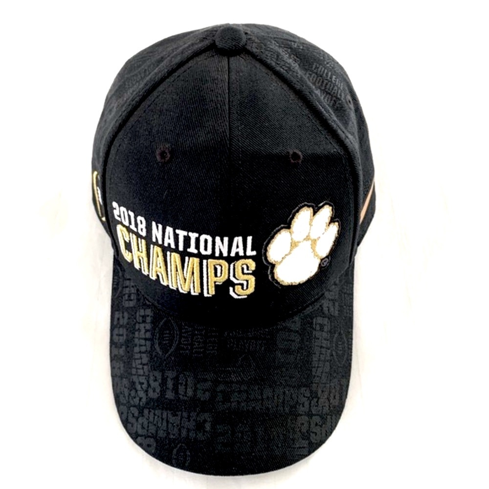 ⭐️Host Pick⭐️Nike Clemson Football 2018 National Champs Baseball Cap